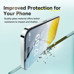 Baseus Sapphire Series Dustproof HD Tempered Glass Film, For iPhone 15 Pro Max, For iPhone 15 Pro, For iPhone 15 Plus, For iPhone 15