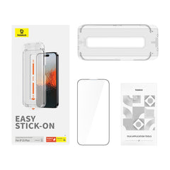 Baseus Sapphire Series Dustproof HD Tempered Glass Film, For iPhone 15 Pro Max, For iPhone 15 Pro, For iPhone 15 Plus, For iPhone 15
