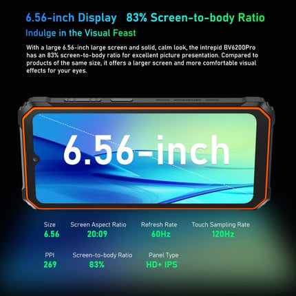 Blackview BV6200 Pro, IP68/IP69K/MIL-STD-810H, 6,56 pulgadas, Android 13, MediaTek Helio P35 Octa Core, Red: 4G, OTG, NFC, 4 GB + 128 GB, 6 GB + 128 GB