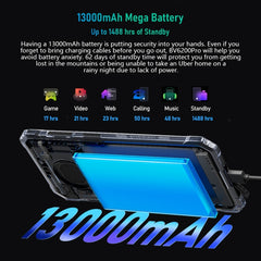 Blackview BV6200 Pro, IP68/IP69K/MIL-STD-810H, 6.56 inch Android 13 MediaTek Helio P35 Octa Core, Network: 4G, OTG, NFC, 6GB+128GB