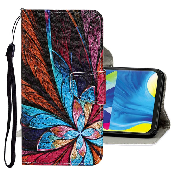 Colored Drawing Pattern Horizontal Flip Leather Case with Holder & Card Slots & Wallet, For Samsung Galaxy A51