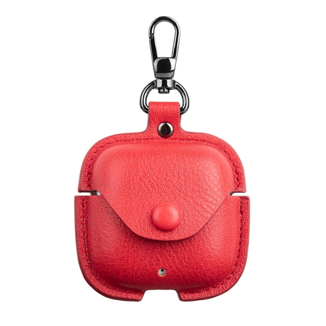 Leather TWS Earphone Protective Case with Hook, For Huawei FreeBuds SE 2 / SE 3