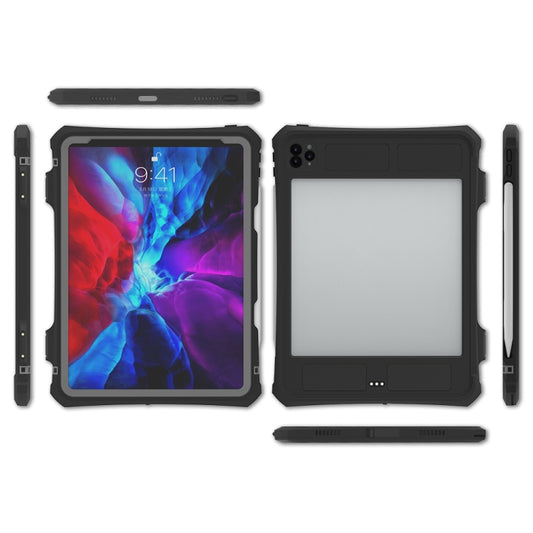 Funda protectora de PC + TPU a prueba de golpes, resistente al agua y con cordón, bandeja y soporte para bolígrafos, para iPad Pro de 11 pulgadas (2020) de RedPepper