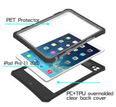 RedPepper Shockproof Waterproof PC + TPU Protective Case with Lanyard & Pen Tray & Holder, For iPad Pro 11 inch (2020)