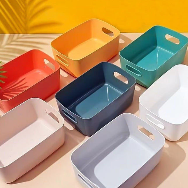 5pcs Desktop Snack Storage Basket Kitchen Portable Storage Basket Sundries Box, 21.5x14.5x7 cm, 24.5x16x10 cm, 30.5x20.5x12 cm