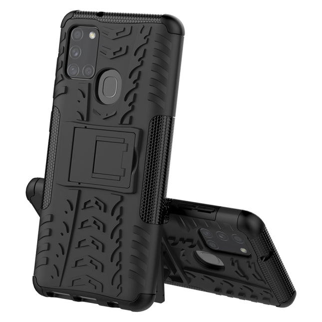 Tire Texture Shockproof TPU+PC Protective Case with Holder, For Amazon Fire HD 8 (2020)
