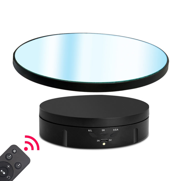 22cm Mirror Electric Rotating Display Stand Live Video Shooting Props Turntable, Regular Version, With Remote Control