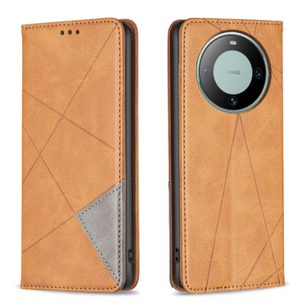 Rhombus Texture Magnetic Leather Phone Case, For Huawei Mate 60 Pro/Mate 60 Pro+, For Huawei Mate 60