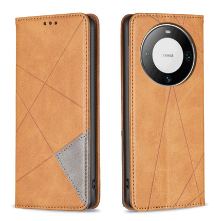 Rhombus Texture Magnetic Leather Phone Case, For Huawei Mate 60 Pro/Mate 60 Pro+, For Huawei Mate 60