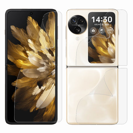 3 in 1 Full Screen Protector Explosion-proof Hydrogel Film, For OPPO Find N3 Flip, For OPPO Find N3