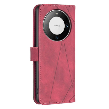 Magnetic Buckle Rhombus Texture Leather Phone Case, For Huawei Mate 60 Pro/Mate 60 Pro+, For Huawei Mate 60