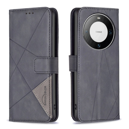 Magnetic Buckle Rhombus Texture Leather Phone Case, For Huawei Mate 60 Pro/Mate 60 Pro+, For Huawei Mate 60