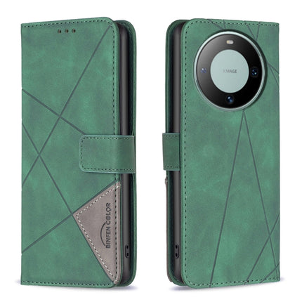 Magnetic Buckle Rhombus Texture Leather Phone Case, For Huawei Mate 60 Pro/Mate 60 Pro+, For Huawei Mate 60