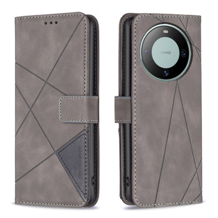 Magnetic Buckle Rhombus Texture Leather Phone Case, For Huawei Mate 60 Pro/Mate 60 Pro+, For Huawei Mate 60