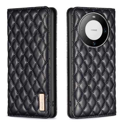 Diamond Lattice Magnetic Leather Flip Phone Case, For Huawei Mate 60 Pro/Mate 60 Pro+, For Huawei Mate 60