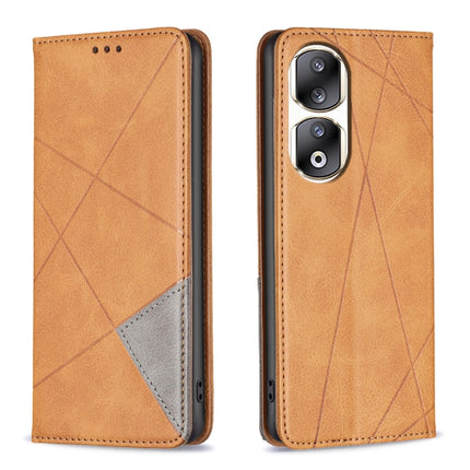 Rhombus Texture Magnetic Leather Phone Case, For Honor 100, For Honor X6a, For Honor 90 Lite/X50i, For Honor 90 Pro