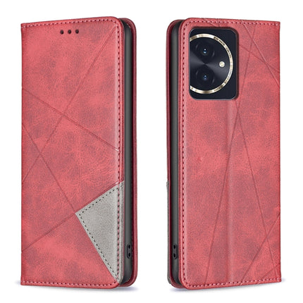 Rhombus Texture Magnetic Leather Phone Case, For Honor 100, For Honor X6a, For Honor 90 Lite/X50i, For Honor 90 Pro