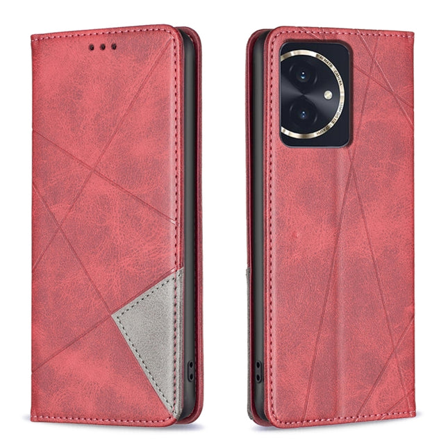Rhombus Texture Magnetic Leather Phone Case, For Honor 100, For Honor X6a, For Honor 90 Lite/X50i, For Honor 90 Pro