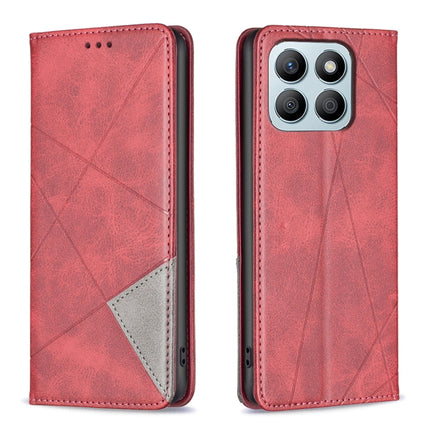 Rhombus Texture Magnetic Leather Phone Case, For Honor X8b, For Honor X9b/Magic6 Lite 5G, For Honor X7b, For Honor 100 Pro