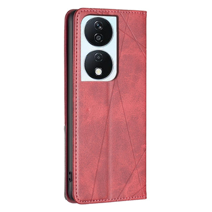 Rhombus Texture Magnetic Leather Phone Case, For Honor X7b, For Honor 100 Pro, For Honor 100, For Honor X6a