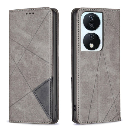 Rhombus Texture Magnetic Leather Phone Case, For Honor X8b, For Honor X9b/Magic6 Lite 5G, For Honor X7b, For Honor 100 Pro