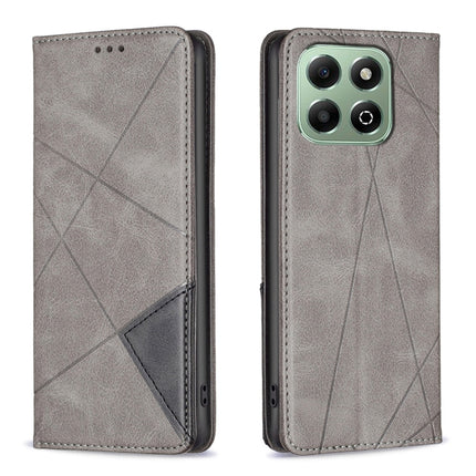 Rhombus Texture Magnetic Leather Phone Case, For Honor X8c 4G, For Honor X9c 5G Global, For Honor X6b, For Honor 200 Lite Global