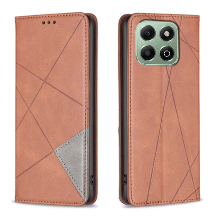Rhombus Texture Magnetic Leather Phone Case, For Honor X8c 4G, For Honor X9c 5G Global, For Honor X6b, For Honor 200 Lite Global