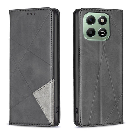Rhombus Texture Magnetic Leather Phone Case, For Honor X8c 4G, For Honor X9c 5G Global, For Honor X6b, For Honor 200 Lite Global