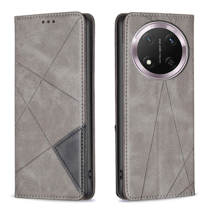 Rhombus Texture Magnetic Leather Phone Case, For Honor X8c 4G, For Honor X9c 5G Global, For Honor X6b, For Honor 200 Lite Global