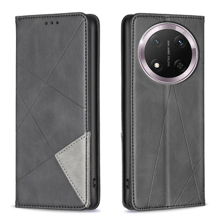 Rhombus Texture Magnetic Leather Phone Case, For Honor X8c 4G, For Honor X9c 5G Global, For Honor X6b, For Honor 200 Lite Global