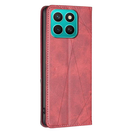 Rhombus Texture Magnetic Leather Phone Case, For Honor X8c 4G, For Honor X9c 5G Global, For Honor X6b, For Honor 200 Lite Global
