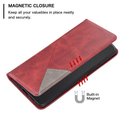 Rhombus Texture Magnetic Leather Phone Case, For Honor X8c 4G, For Honor X9c 5G Global, For Honor X6b, For Honor 200 Lite Global