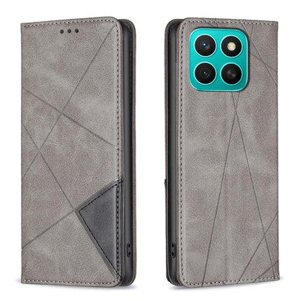 Rhombus Texture Magnetic Leather Phone Case, For Honor X8c 4G, For Honor X9c 5G Global, For Honor X6b, For Honor 200 Lite Global