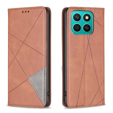 Rhombus Texture Magnetic Leather Phone Case, For Honor X8c 4G, For Honor X9c 5G Global, For Honor X6b, For Honor 200 Lite Global