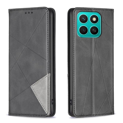 Rhombus Texture Magnetic Leather Phone Case, For Honor X8c 4G, For Honor X9c 5G Global, For Honor X6b, For Honor 200 Lite Global