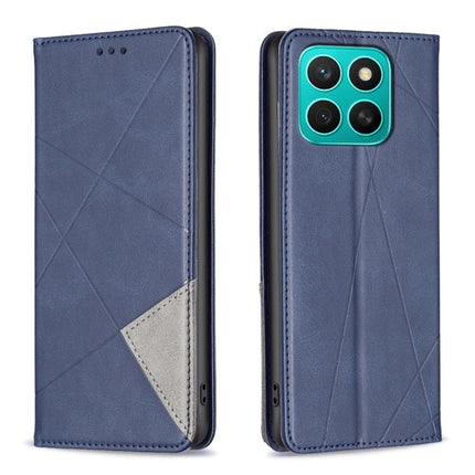 Rhombus Texture Magnetic Leather Phone Case, For Honor X8c 4G, For Honor X9c 5G Global, For Honor X6b, For Honor 200 Lite Global