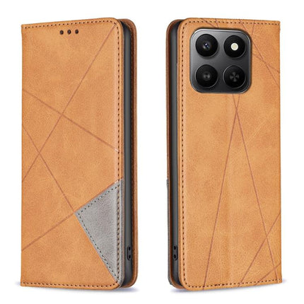 Rhombus Texture Magnetic Leather Phone Case, For Honor X5c 4G / X5c Plus, For Honor X9d 5G / X70 5G, For Honor X7d 5G, For Honor 400 Lite Global