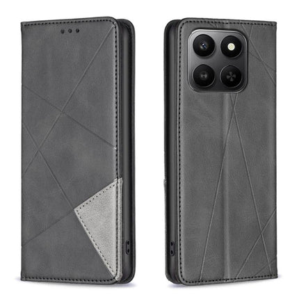 Rhombus Texture Magnetic Leather Phone Case, For Honor X5c 4G / X5c Plus, For Honor X9d 5G / X70 5G, For Honor X7d 5G, For Honor 400 Lite Global