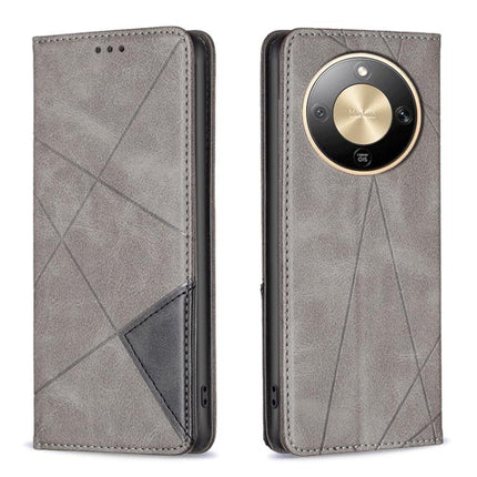 Rhombus Texture Magnetic Leather Phone Case, For Honor X5c 4G / X5c Plus, For Honor X9d 5G / X70 5G, For Honor X7d 5G, For Honor 400 Lite Global
