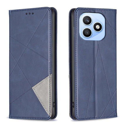 Rhombus Texture Magnetic Leather Phone Case, For Honor 600 Global, For Honor 600 Lite Global, For Honor X6d 5G, For Honor X8d 4G