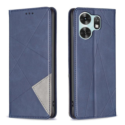 Rhombus Texture Magnetic Leather Phone Case, For Honor 600 Global, For Honor 600 Lite Global, For Honor X6d 5G, For Honor X8d 4G
