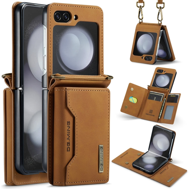 DG.MING M2 Series Card Bag Magnetic Leather Phone Case, For Samsung Galaxy Z Flip6, For Samsung Galaxy Z Flip5 5G, For Samsung Galaxy Z Flip4 5G, For Samsung Galaxy Z Flip3 5G