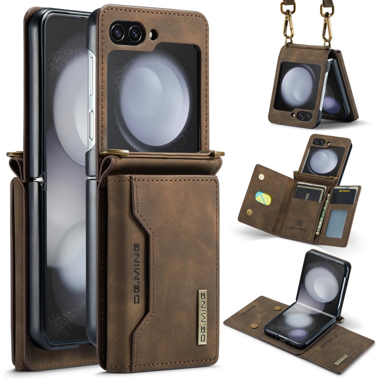 DG.MING M2 Series Card Bag Magnetic Leather Phone Case, For Samsung Galaxy Z Flip6, For Samsung Galaxy Z Flip5 5G, For Samsung Galaxy Z Flip4 5G, For Samsung Galaxy Z Flip3 5G