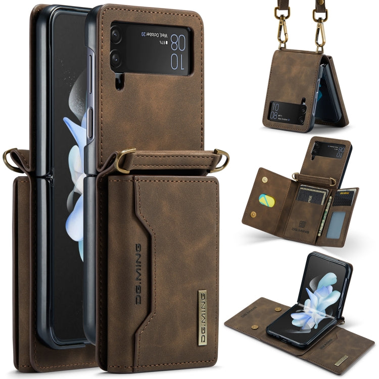 DG.MING M2 Series Card Bag Magnetic Leather Phone Case, For Samsung Galaxy Z Flip6, For Samsung Galaxy Z Flip5 5G, For Samsung Galaxy Z Flip4 5G, For Samsung Galaxy Z Flip3 5G