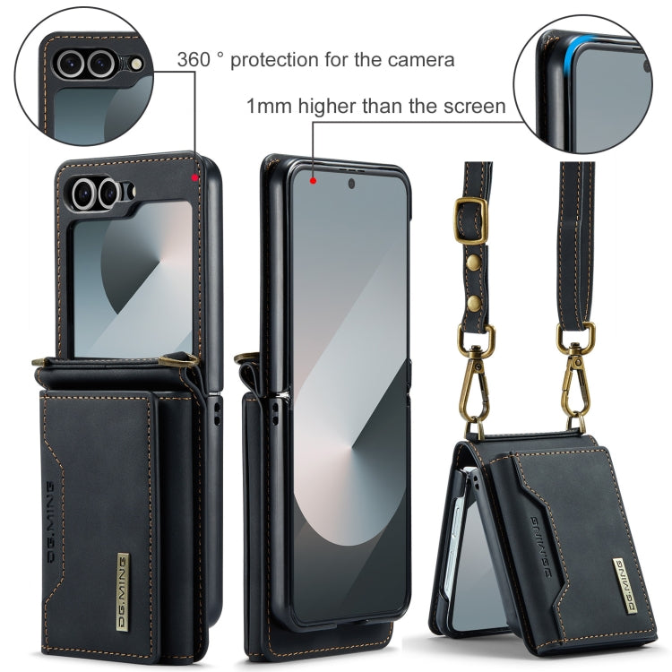 DG.MING M2 Series Card Bag Magnetic Leather Phone Case, For Samsung Galaxy Z Flip6, For Samsung Galaxy Z Flip5 5G, For Samsung Galaxy Z Flip4 5G, For Samsung Galaxy Z Flip3 5G