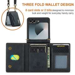 DG.MING M2 Series Card Bag Magnetic Leather Phone Case, For Samsung Galaxy Z Flip6, For Samsung Galaxy Z Flip5 5G, For Samsung Galaxy Z Flip4 5G, For Samsung Galaxy Z Flip3 5G