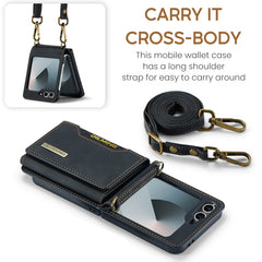 DG.MING M2 Series Card Bag Magnetic Leather Phone Case, For Samsung Galaxy Z Flip6, For Samsung Galaxy Z Flip5 5G, For Samsung Galaxy Z Flip4 5G, For Samsung Galaxy Z Flip3 5G