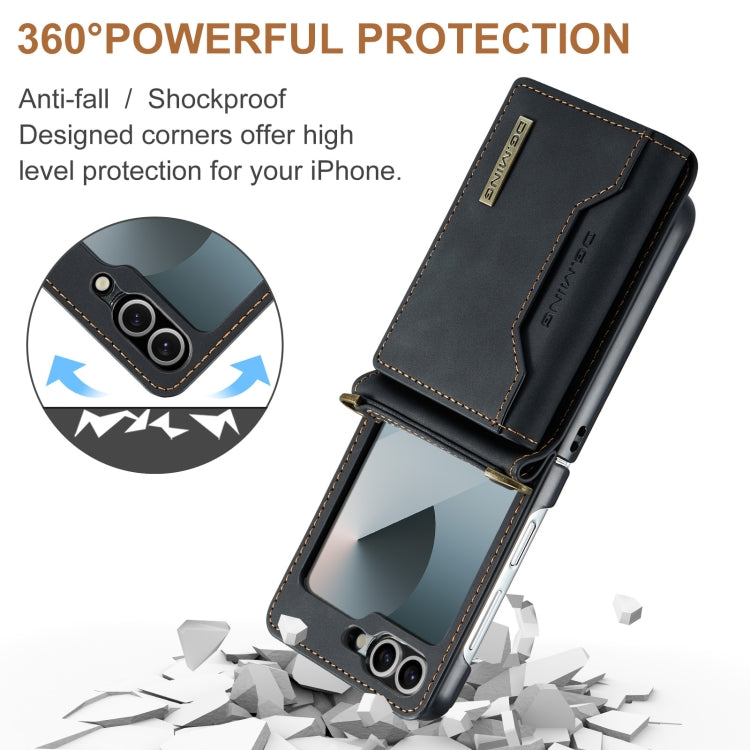 DG.MING M2 Series Card Bag Magnetic Leather Phone Case, For Samsung Galaxy Z Flip6, For Samsung Galaxy Z Flip5 5G, For Samsung Galaxy Z Flip4 5G, For Samsung Galaxy Z Flip3 5G