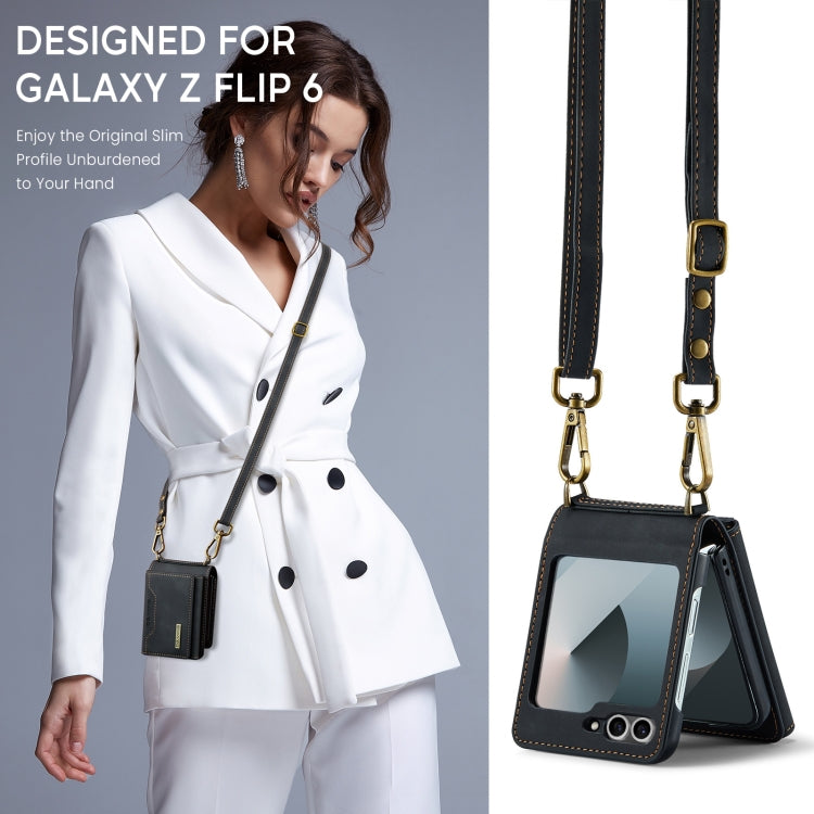 DG.MING M2 Series Card Bag Magnetic Leather Phone Case, For Samsung Galaxy Z Flip6, For Samsung Galaxy Z Flip5 5G, For Samsung Galaxy Z Flip4 5G, For Samsung Galaxy Z Flip3 5G