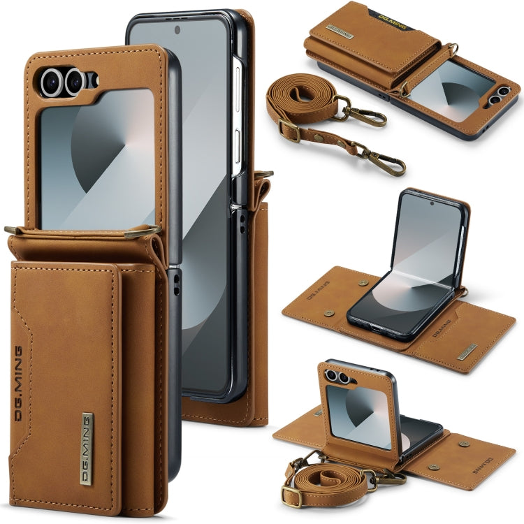 DG.MING M2 Series Card Bag Magnetic Leather Phone Case, For Samsung Galaxy Z Flip6, For Samsung Galaxy Z Flip5 5G, For Samsung Galaxy Z Flip4 5G, For Samsung Galaxy Z Flip3 5G